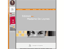 Tablet Screenshot of edizionimadamedeloynes.it